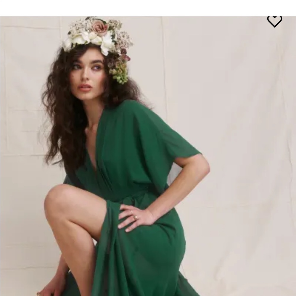 Reformation Winslow Dress — Green
